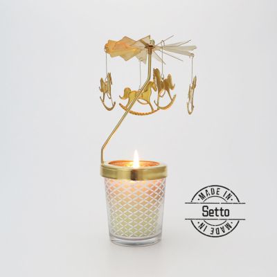 Rotary Metal Candle Holder,Spinning Tealight